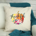 Thankful Floral Pumpkin Pillow