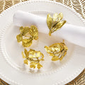 Napkin Rings in Leaf Design