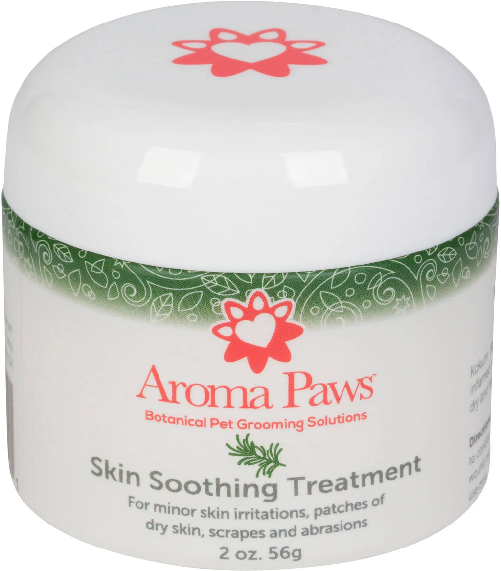 Aroma Paws Skin Soothing Treatment jar on a white background