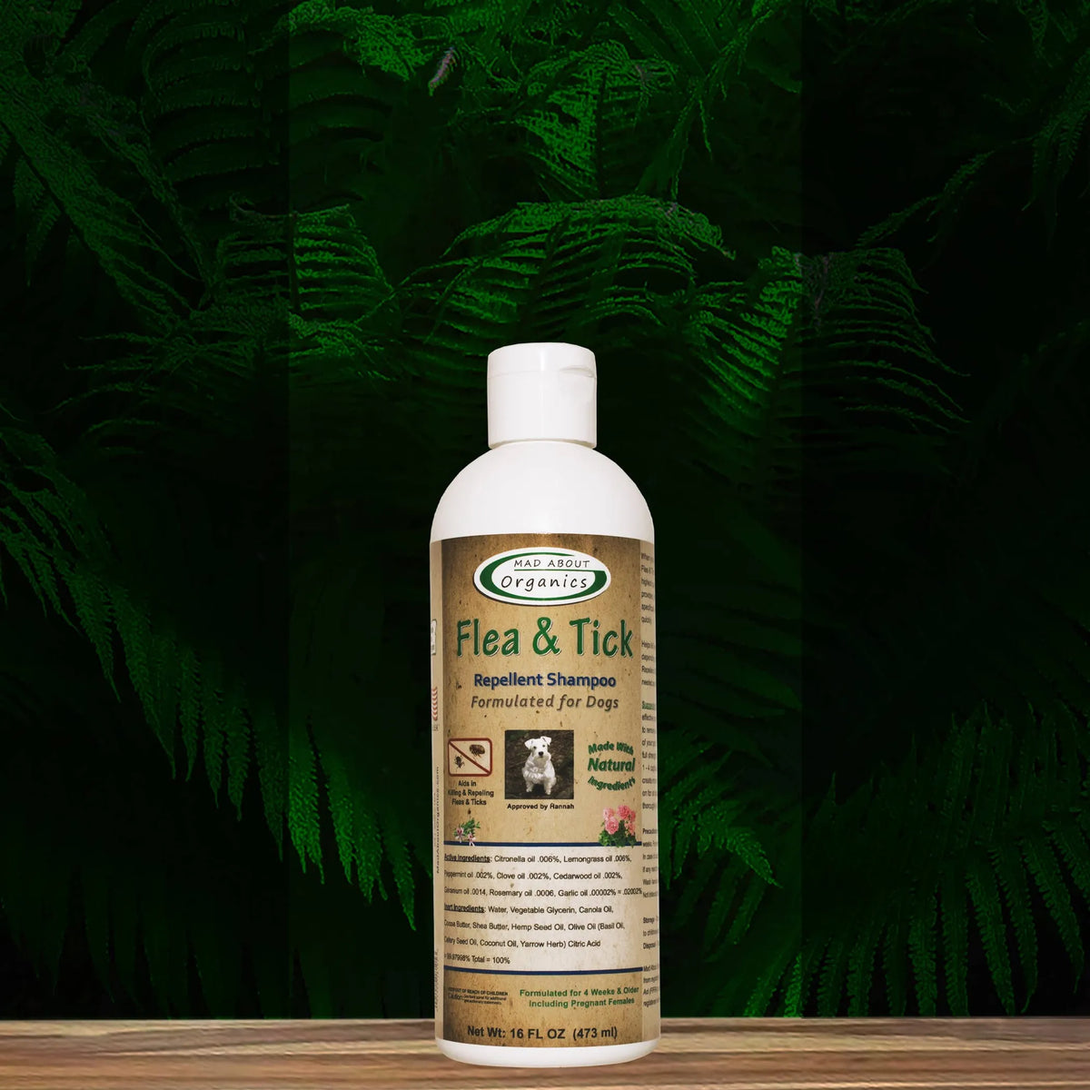 Flea And Tick Repellent Shampoo Formulated For Dogs