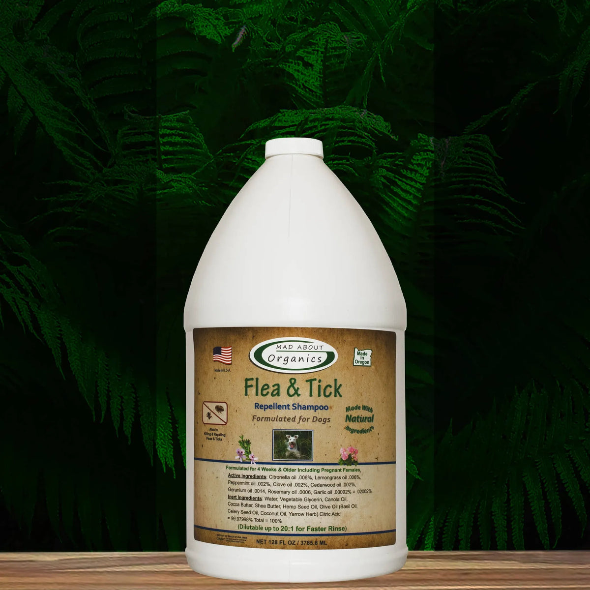 Flea And Tick Repellent Shampoo Formulated For Dogs