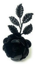 Vibhsa Flower Napkin Rings Set of 4 (Black Rose)