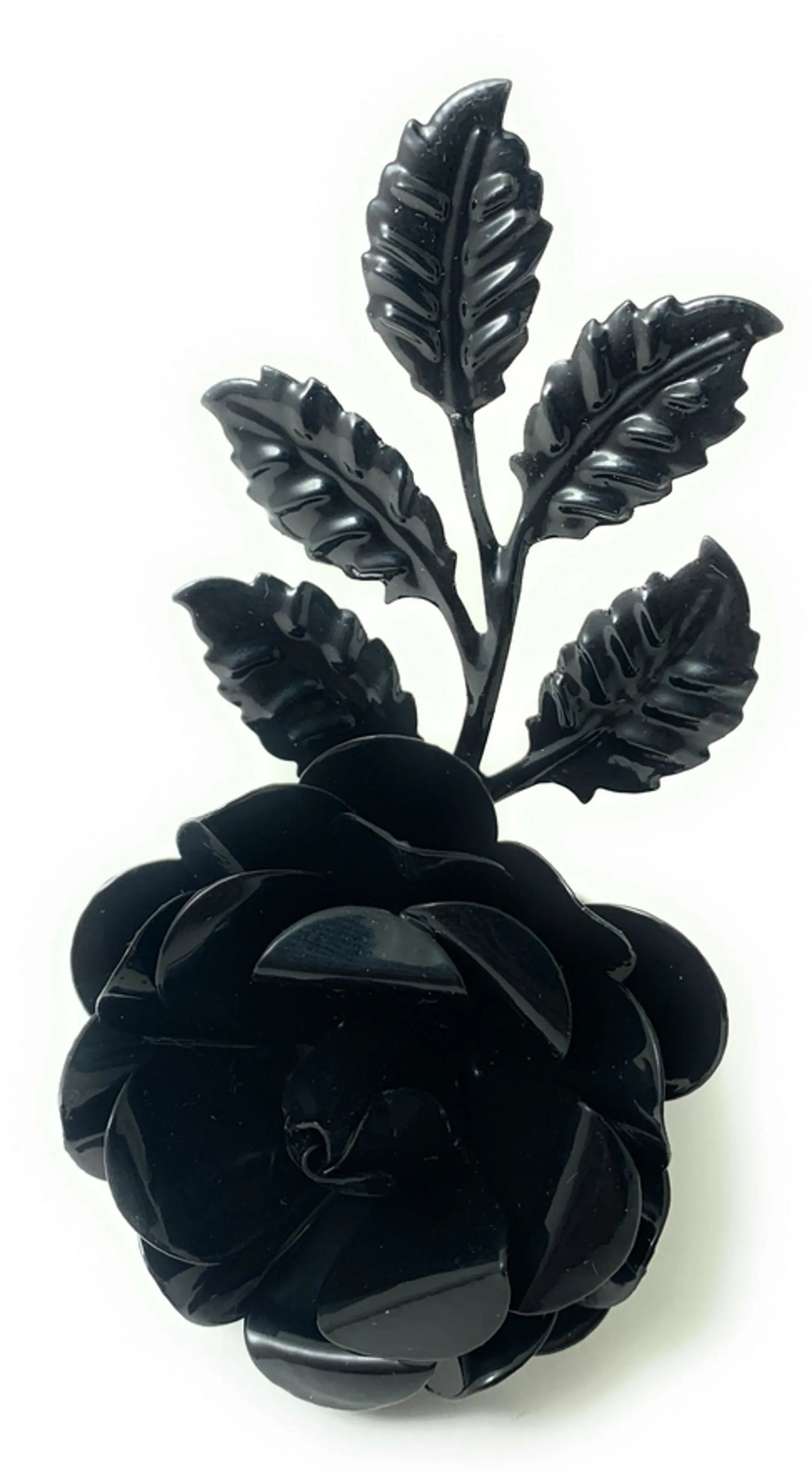 Vibhsa Flower Napkin Rings Set of 4 (Black Rose)